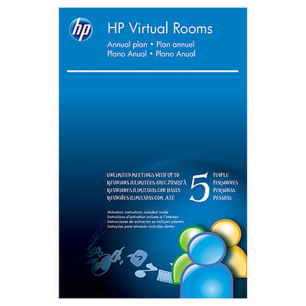 HP Virtual Rooms (up to 5 people in one meeting) License