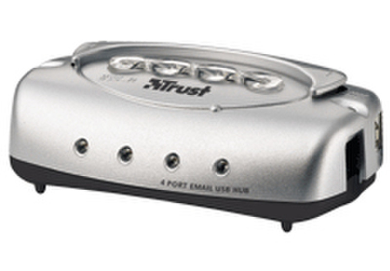 Trust 4 Port E-mail USB Hub Silver