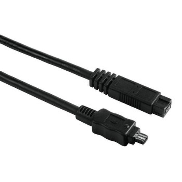 Hama 75046764 2m 4-p 9-p Black firewire cable