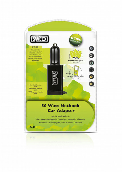 Sweex 50 Watt Netbook Car Adapter