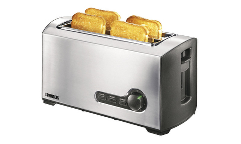 Princess 142372 4slice(s) 1500W Silver toaster