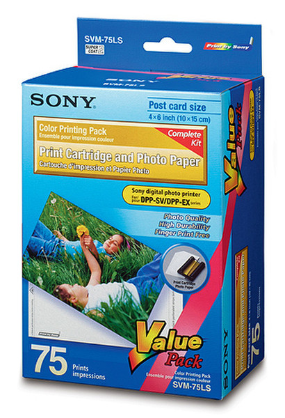 Sony SVM-75LS Photo paper 75 sheets photo paper