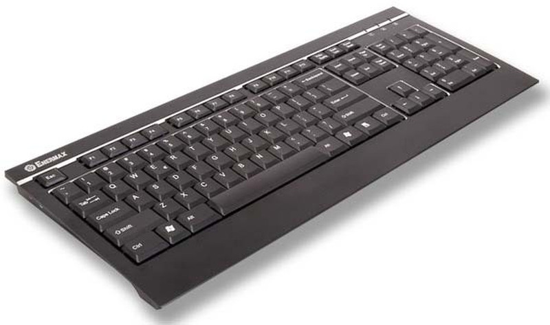 Enermax Aurora Finest Aluminum Keyboard, Black USB Black keyboard