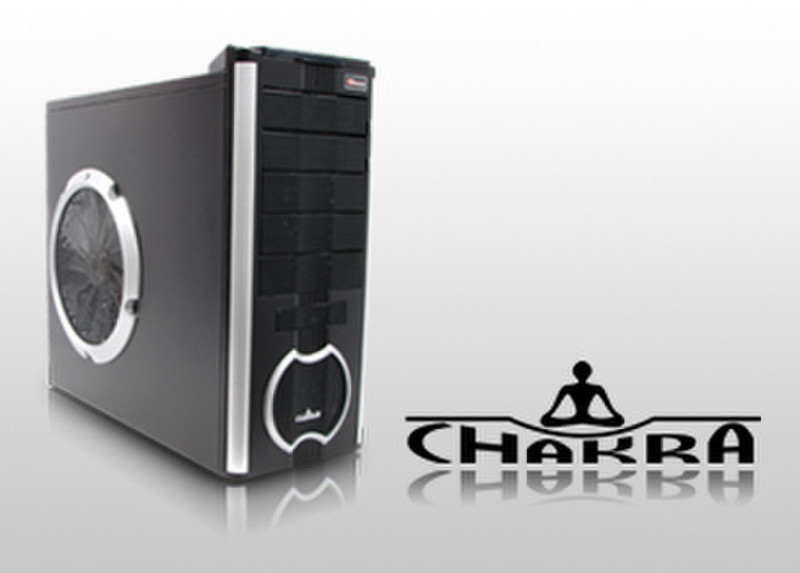 Enermax Miditower Chakra ECA-3052 Silver/Black Midi-Tower Black,Silver computer case