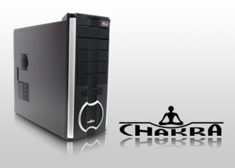 Enermax MidiTower Chakra 3050 Silver/Black Midi-Tower Black,Silver computer case