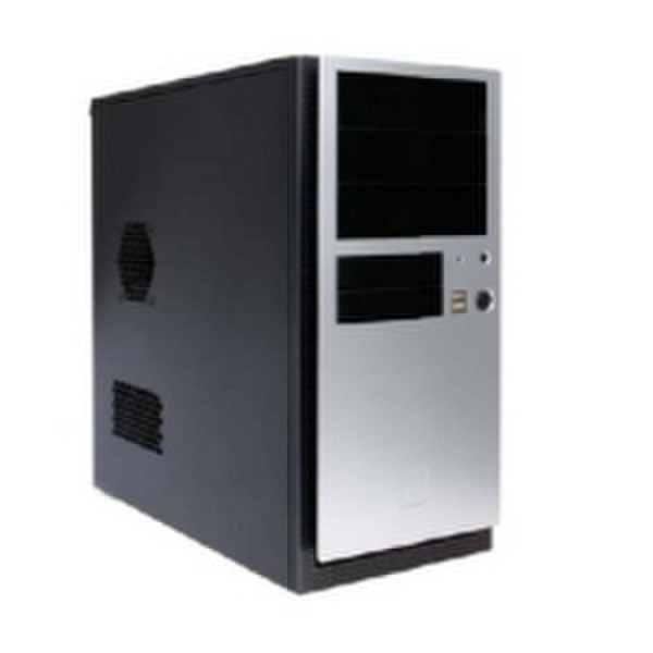 XCPD NSK4000 Mini-Tower Schwarz, Silber Computer-Gehäuse