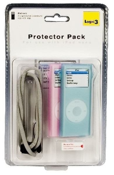 Logic3 Protector Kit for iPod nano 2G, Blue/Pink