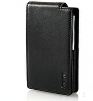 Knomo Leather Cover for iPod video Black Schwarz