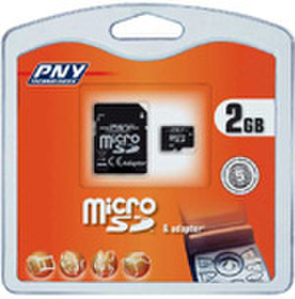 PNY Micro Secure Digital 2GB 2ГБ MicroSD карта памяти