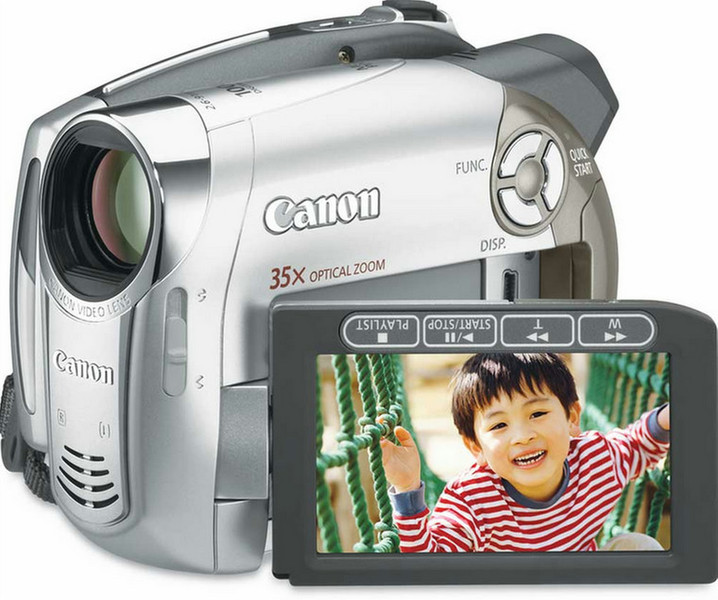 Canon LEGRIA DC230 Handheld camcorder 1.07MP CCD Grey,Silver