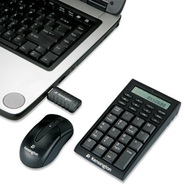 Acco Wireless Notebook Keypad/Calculator and Mouse Set Беспроводной RF Черный клавиатура
