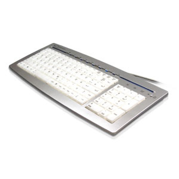 Typhoon Illuminated Keyboard USB+PS/2 Cеребряный клавиатура