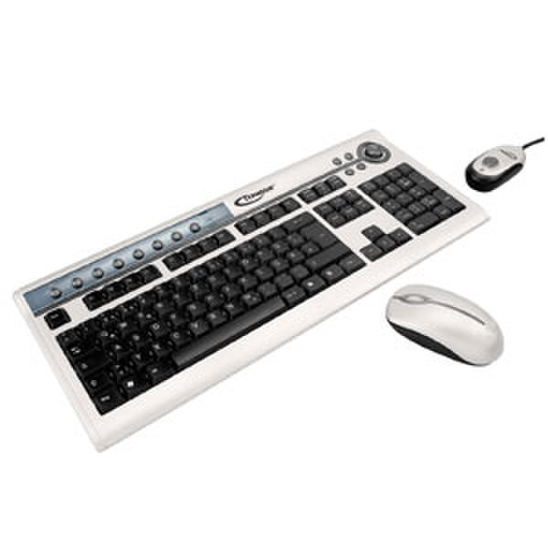 Typhoon Wireless Keyboard & Mouse Set Беспроводной RF Бежевый клавиатура