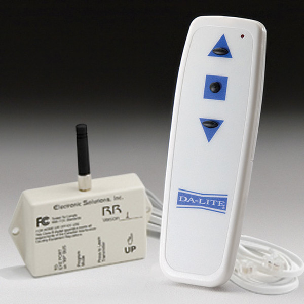Da-Lite 98662 RF Wireless Drucktasten Weiß Fernbedienung