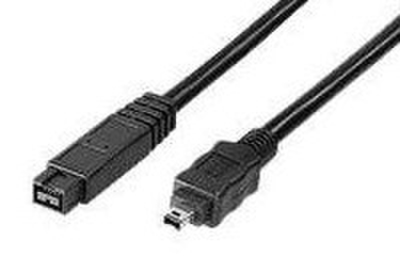 Equip 128162 2m 4-p 9-p Black firewire cable
