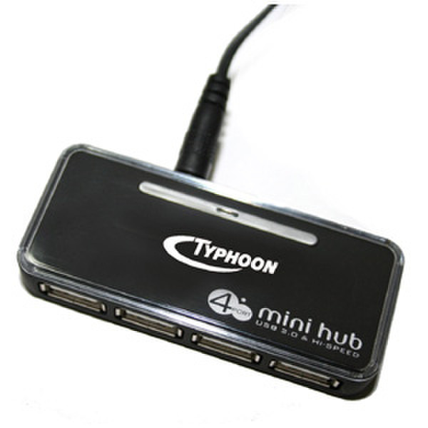 Typhoon Mini 4-Port HUB USB 2.0 480Mbit/s interface hub