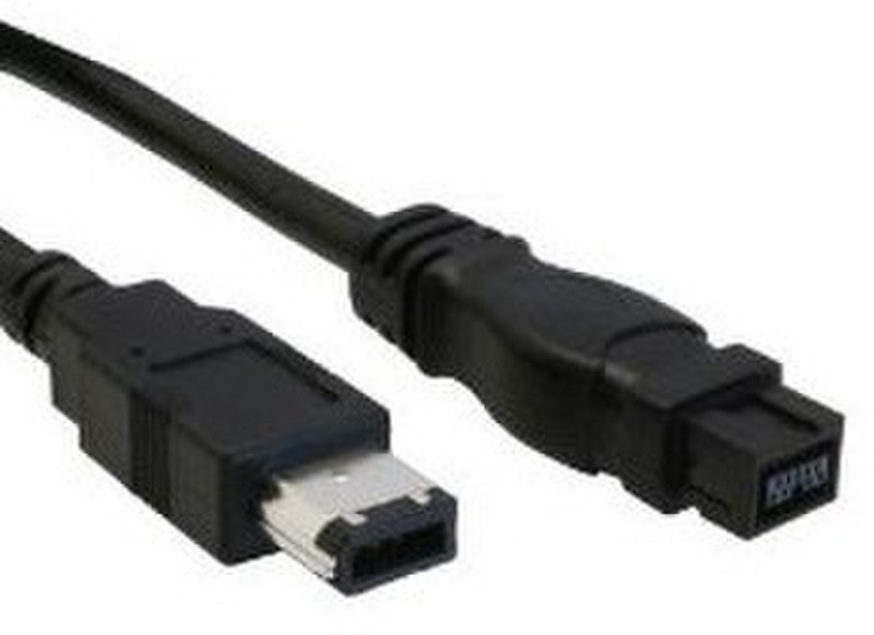 Equip 128152 2m 6-p 9-p Black firewire cable