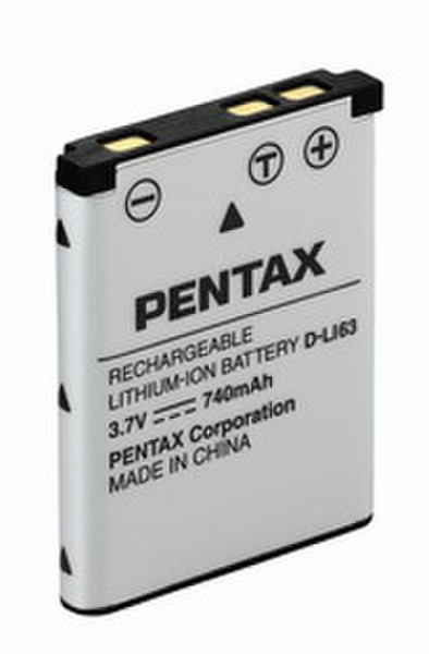 Pentax DLI63 Replacement Lithium-ion Battery Lithium-Ion (Li-Ion) rechargeable battery