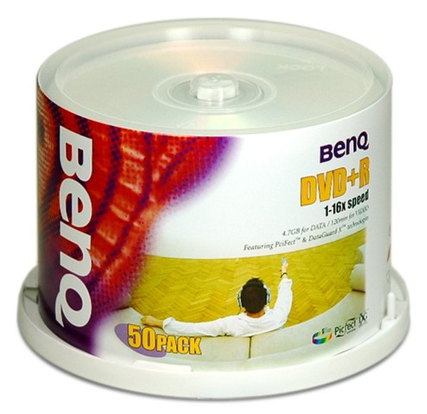 Benq 50 x DVD+R 4,7GB 16x Cake Box 4.7GB DVD+R 50pc(s)