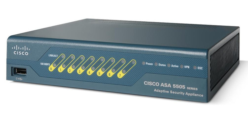 Cisco ASA 5505 1U 150Mbit/s Firewall (Hardware)