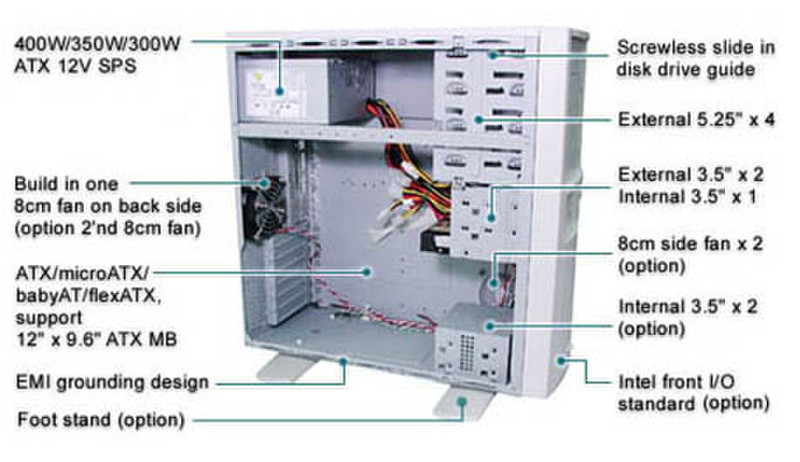 Aopen CASE H600A 300W FSP300-60BT