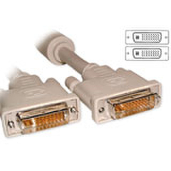 Advanced Cable Technology DVI-I Dual Link connection cable, M -M, Ivory 2.0m 2m DVI-Kabel