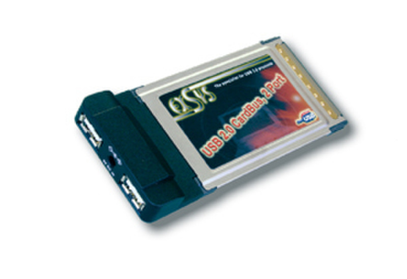 EXSYS EX-1200 - PCMCIA 32-Bit USB 2.0 Card, 2 ports (NEC Chip-Set) Schnittstellenkarte/Adapter