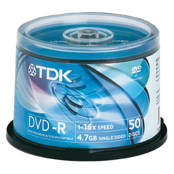 TDK DVD-R 4,7 GB, 50er, Cake, 16fach 4.7GB DVD-R 50Stück(e)