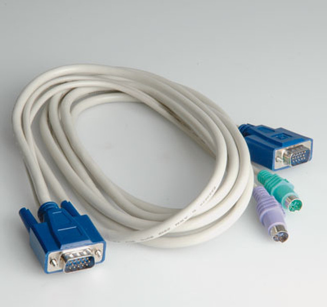 ROLINE KVM Cable Switch 3.0m 3m Weiß PS/2-Kabel