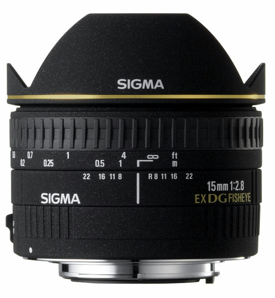 Sigma Fisheye 15mm f/2.8 EX DG Diagonal Fisheye for Nikon AF-D Schwarz