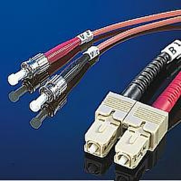 Value Fiber Optical Cable 50 - 125 µm ST-SC 3.0 m grey 3м ST SC Серый оптиковолоконный кабель