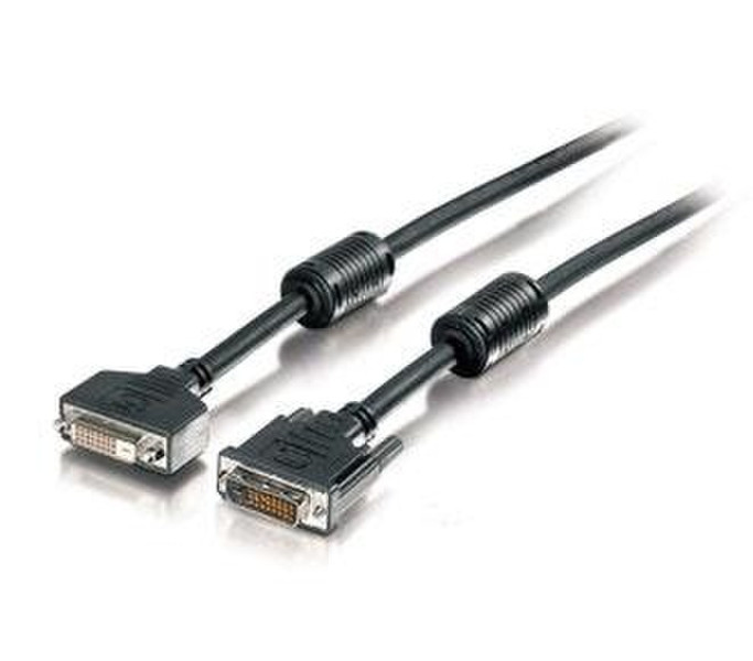 Equip DVI Cable/Adaptercable 10m DVI-D DVI-D Schwarz DVI-Kabel