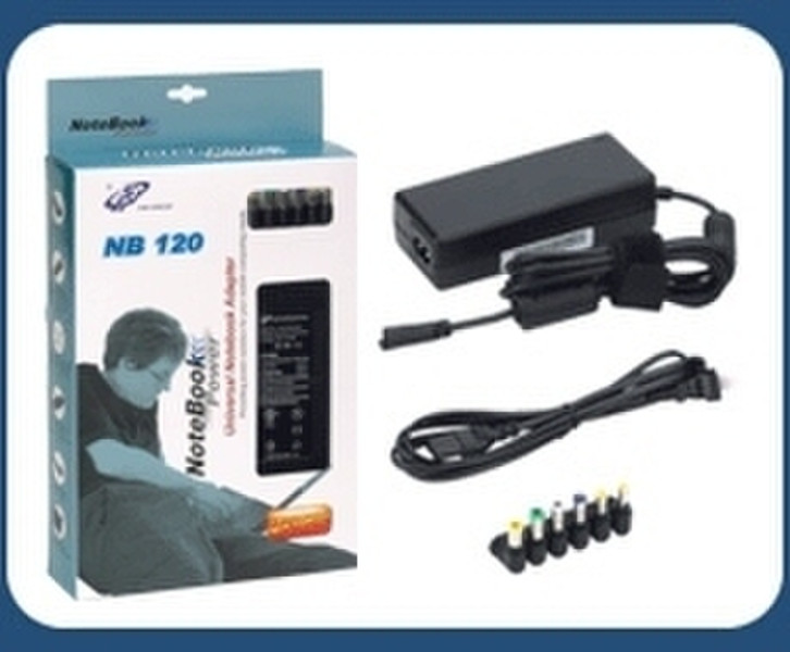 FSP/Fortron Universal Notebook Adaptor 120Вт Черный адаптер питания / инвертор