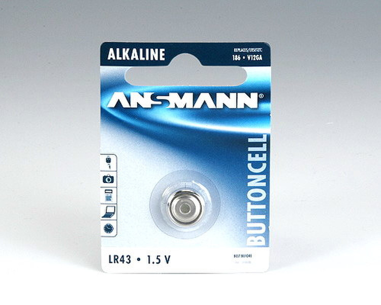 Ansmann Alkaline Battery LR 43 Alkaline 1.5V non-rechargeable battery
