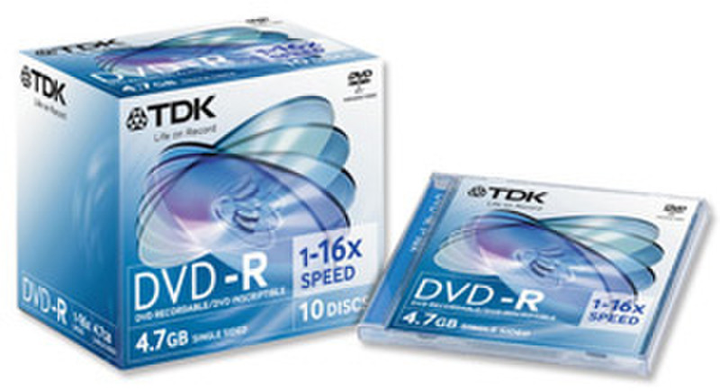 TDK 10 x DVD-R 4.7 GB 4.7GB DVD-R 10pc(s)