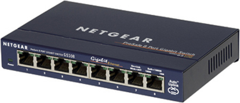 Netgear GS108 Unmanaged Power over Ethernet (PoE) network switch