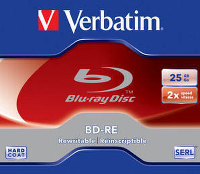 Verbatim BD-RE SL, 25GB 25ГБ BD-R 1шт