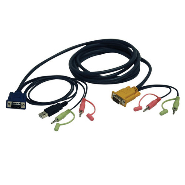 Tripp Lite P756-010 3.05m Schwarz Tastatur/Video/Maus (KVM)-Kabel