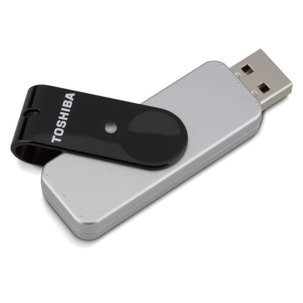 Toshiba 4GB 4GB USB 2.0 Typ A Schwarz, Silber USB-Stick