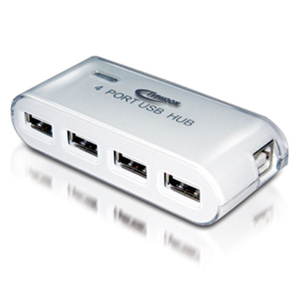 Typhoon 4 Port Mini Hub USB 2.0 480Mbit/s Schnittstellenhub