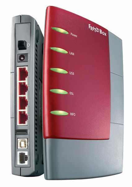 AVM FRITZ!Box 2170, DE Eingebauter Ethernet-Anschluss ADSL2+ Kabelrouter