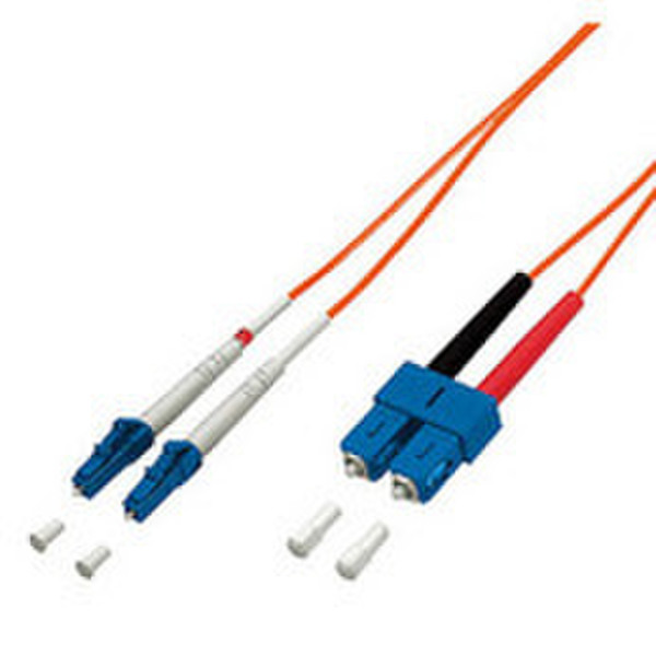 Equip LWL Patch Cord LC/SC 50/125µ 2m 2m Orange fiber optic cable