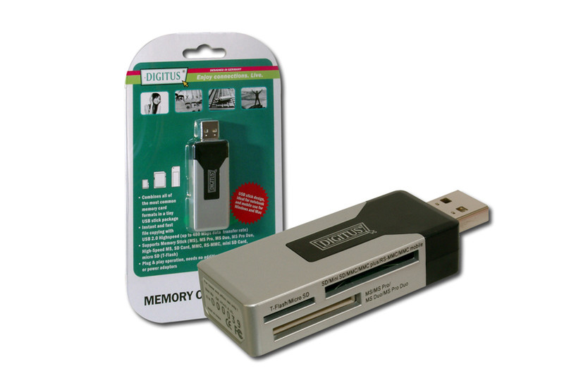 Digitus Cardreader USB-STICK устройство для чтения карт флэш-памяти