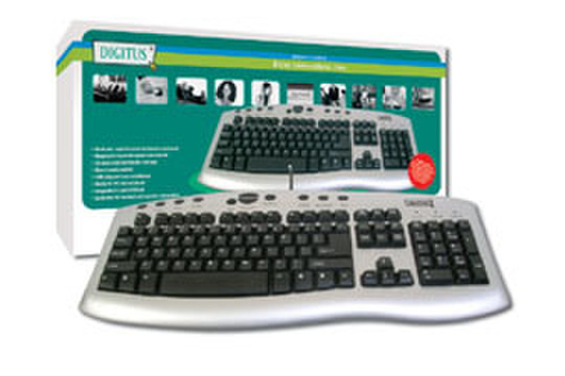 Digitus Multimedia Keyboard USB Tastatur