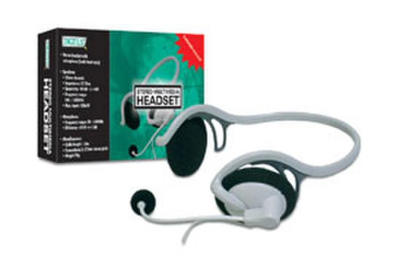 Digitus Multimedia HeadSet Binaural Wired White mobile headset