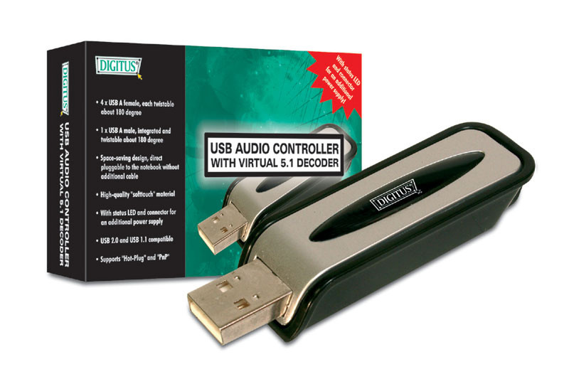 Digitus USB Audio Controller 5.1канала USB