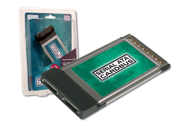 Digitus PCMCIA CardBus to SATA интерфейсная карта/адаптер