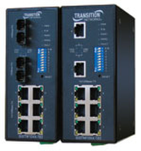 Transition Networks SISTM1010-180-LRT Managed Black network switch