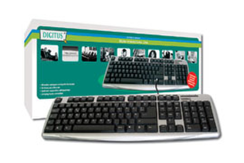 Digitus Keyboard Standard Slim USB Tastatur