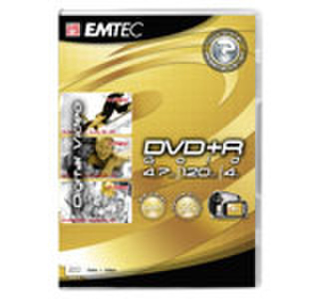 Emtec DVD+R 4,7GB 4X GOLD VB Single 4.7GB DVD+R 1Stück(e)